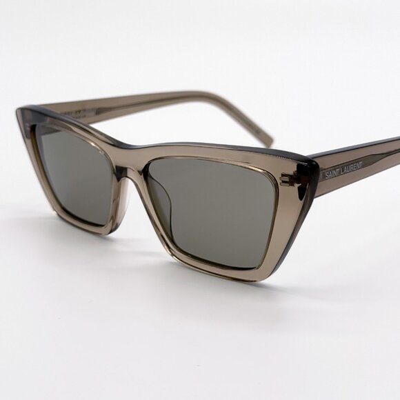 NEW SAINT LAURENT SL276 MICA 043 SUNGLASSES WOMEN BROWN SQUARE SL 276 MICA 043 - Picture 7 of 12